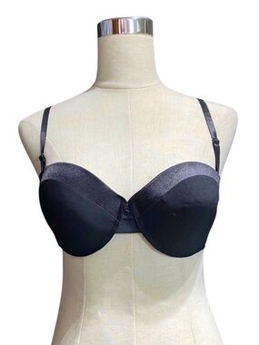 Soft Sensations Two Tone Black Adjustable PushUp Bra 36B